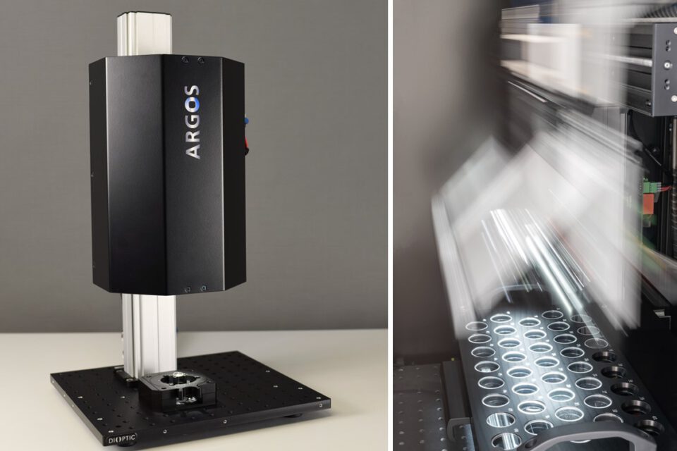 ARGOS matrix with tray in motion