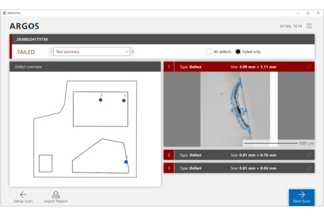 Waveguide Inspection with ARGOS